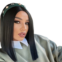 Celebrity Peruca Brigitte Negru Natural