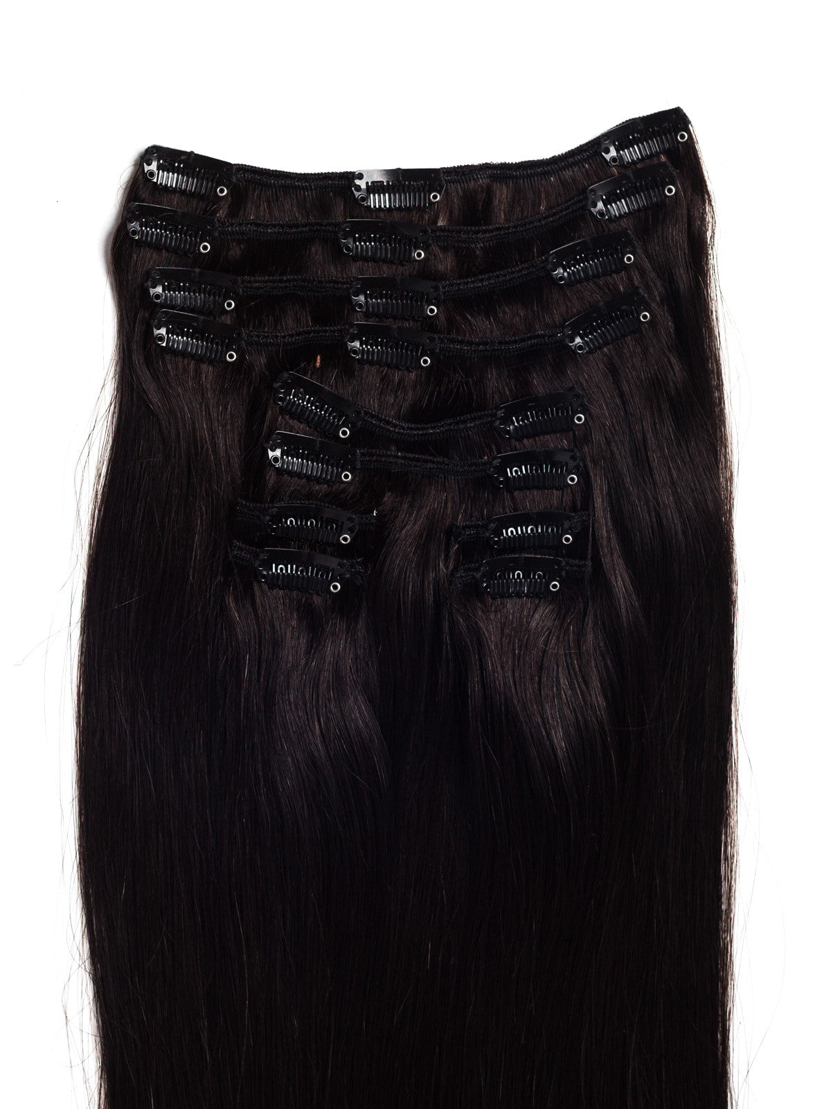 Negru Natural Clip-On Premium