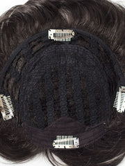 Saten Inchis Peruca Partiala Clip-On