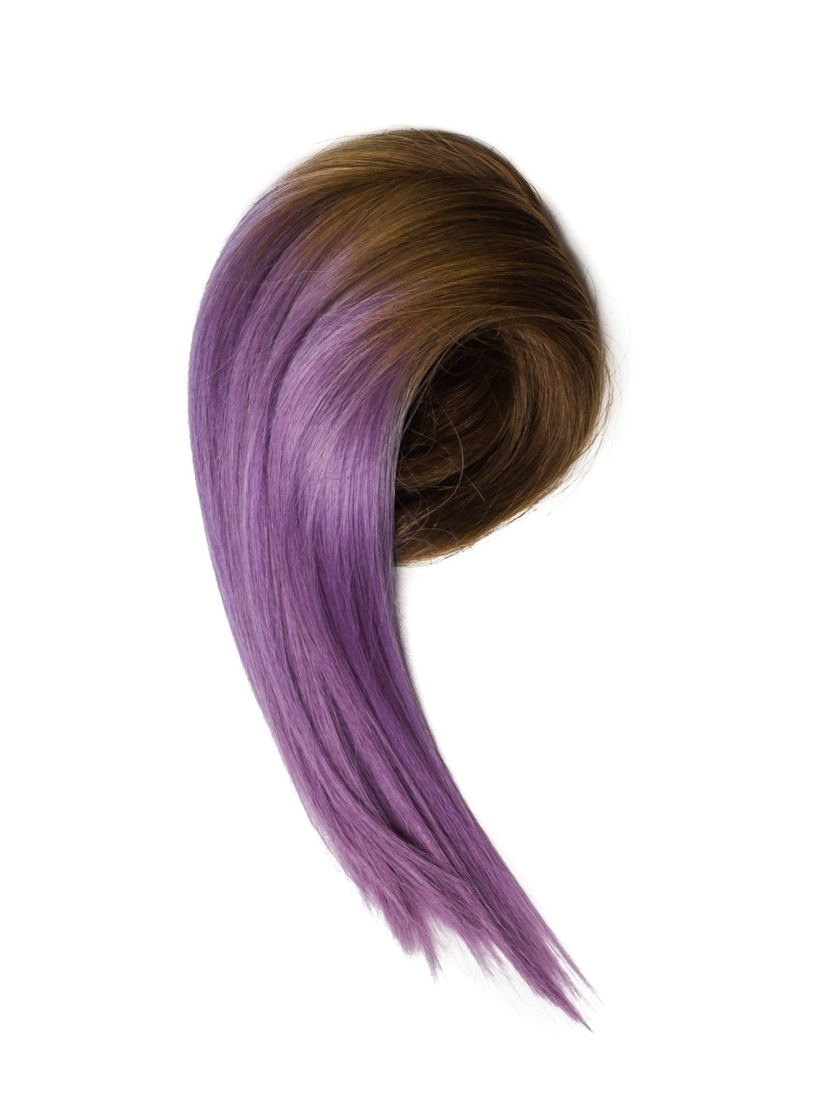 Extensii Ombre Saten Natural/Purple Clip-On DELUXE
