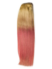 Extensii Ombre Blond/Pink Pastel Clip-On DELUXE