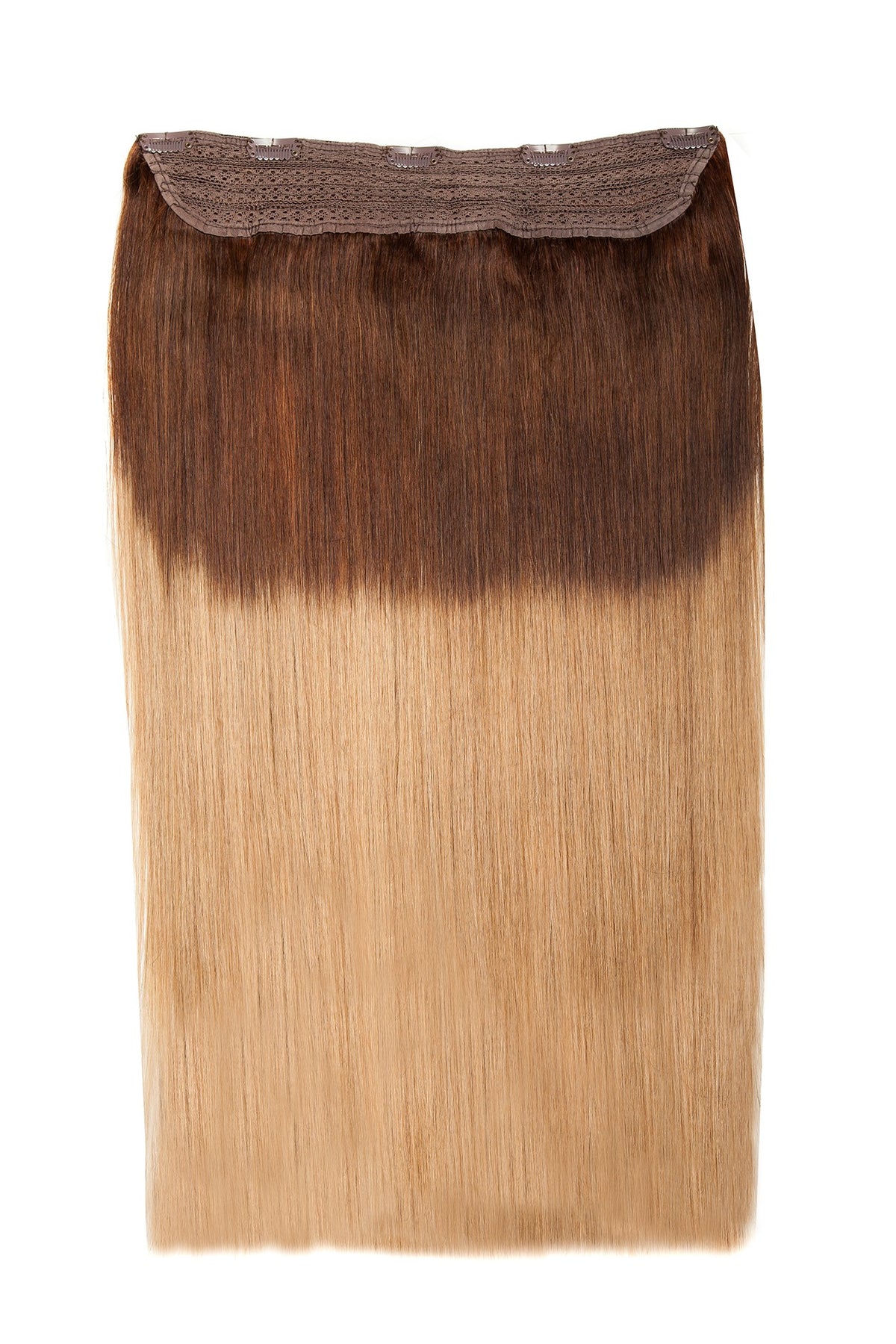 Tresa Clip-On VIP Ombre Saten Inchis/Blond Aluna