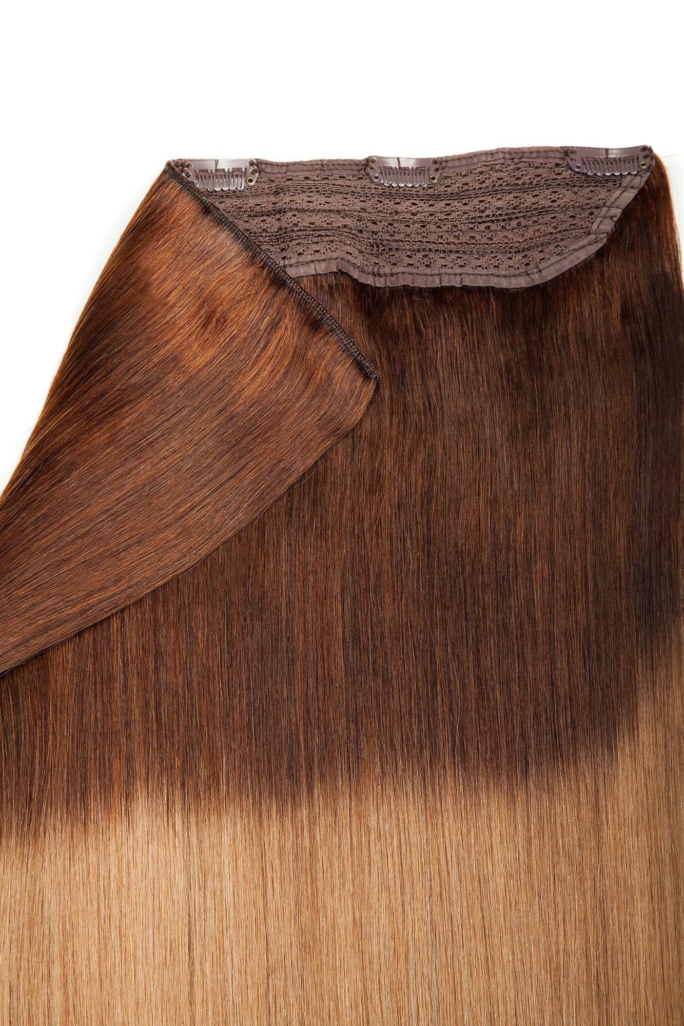 Tresa Clip-On VIP Ombre Saten Inchis/Blond Aluna