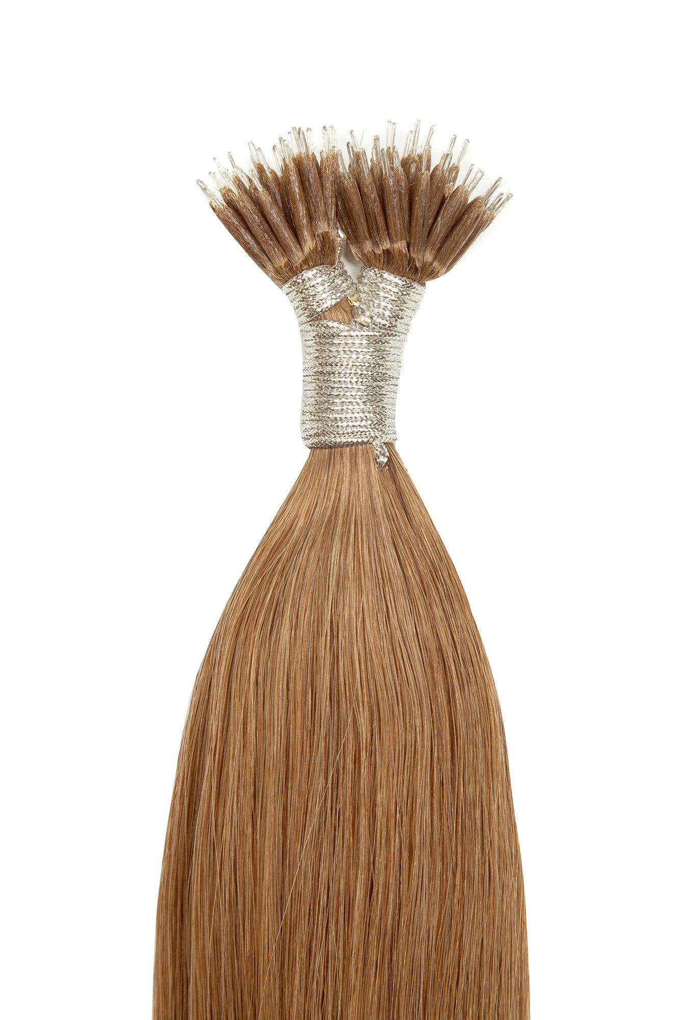 Extensii Nano-Ring Blond Inchis Cenusiu