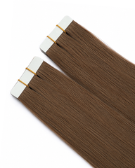 Tape-On Extensions Russian Light Chocolate Brown