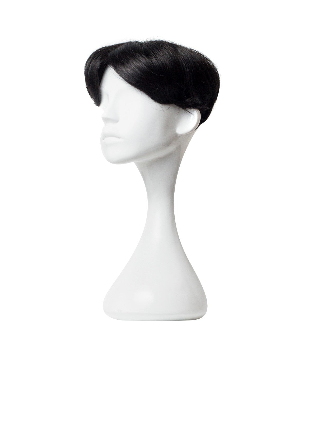 Negru Natural Peruca Partiala Clip-On