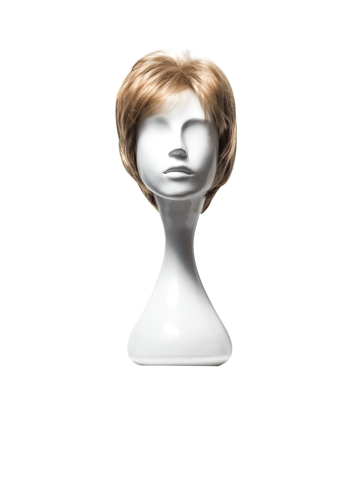 Perucă VANESSA Blond Miere cu breton, blond miere, tunsoare scurtă, față frontală