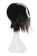 Peruca Naturala Paula Saten Inchis Natural