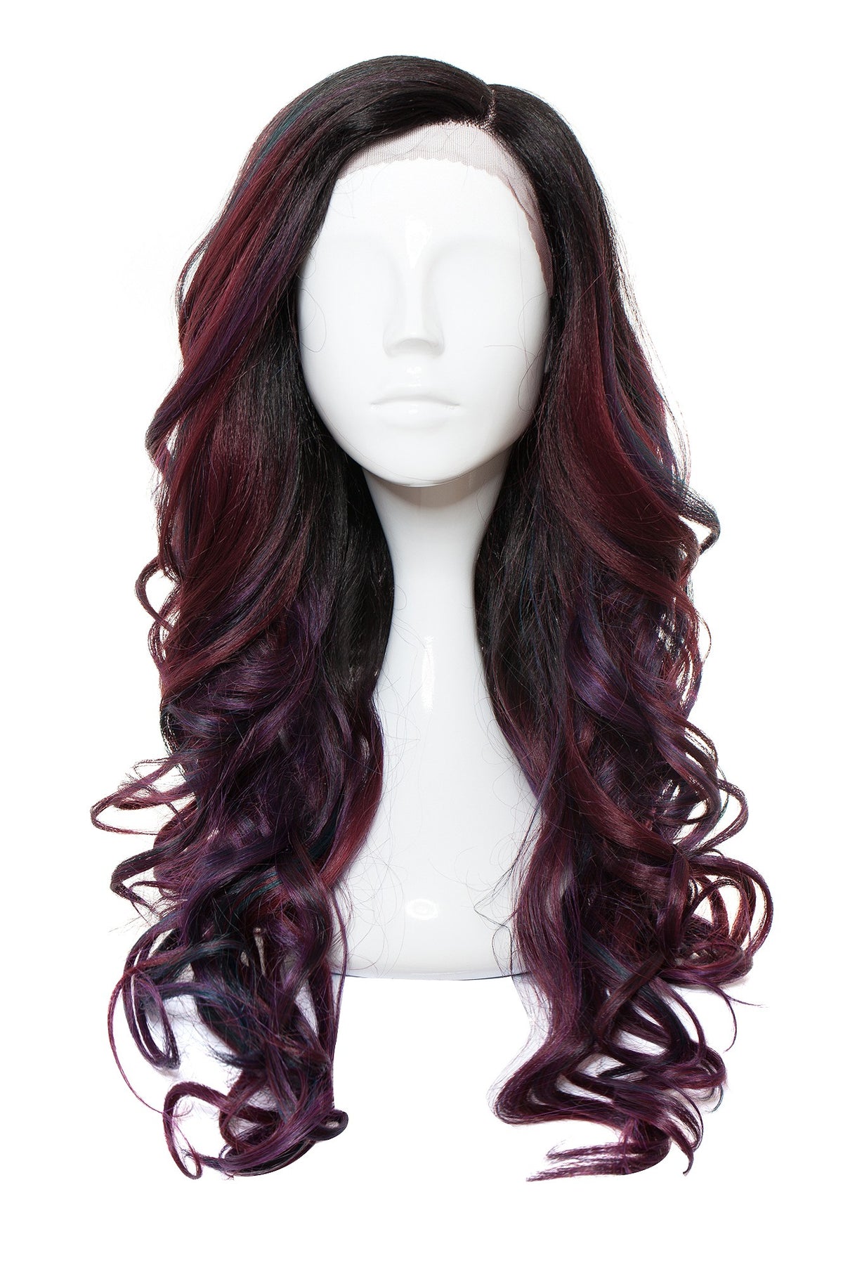 Peruca Vicky Ombre Multicolor Burgundy