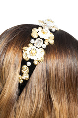 Bentita Aplicatii Flori Albe 2