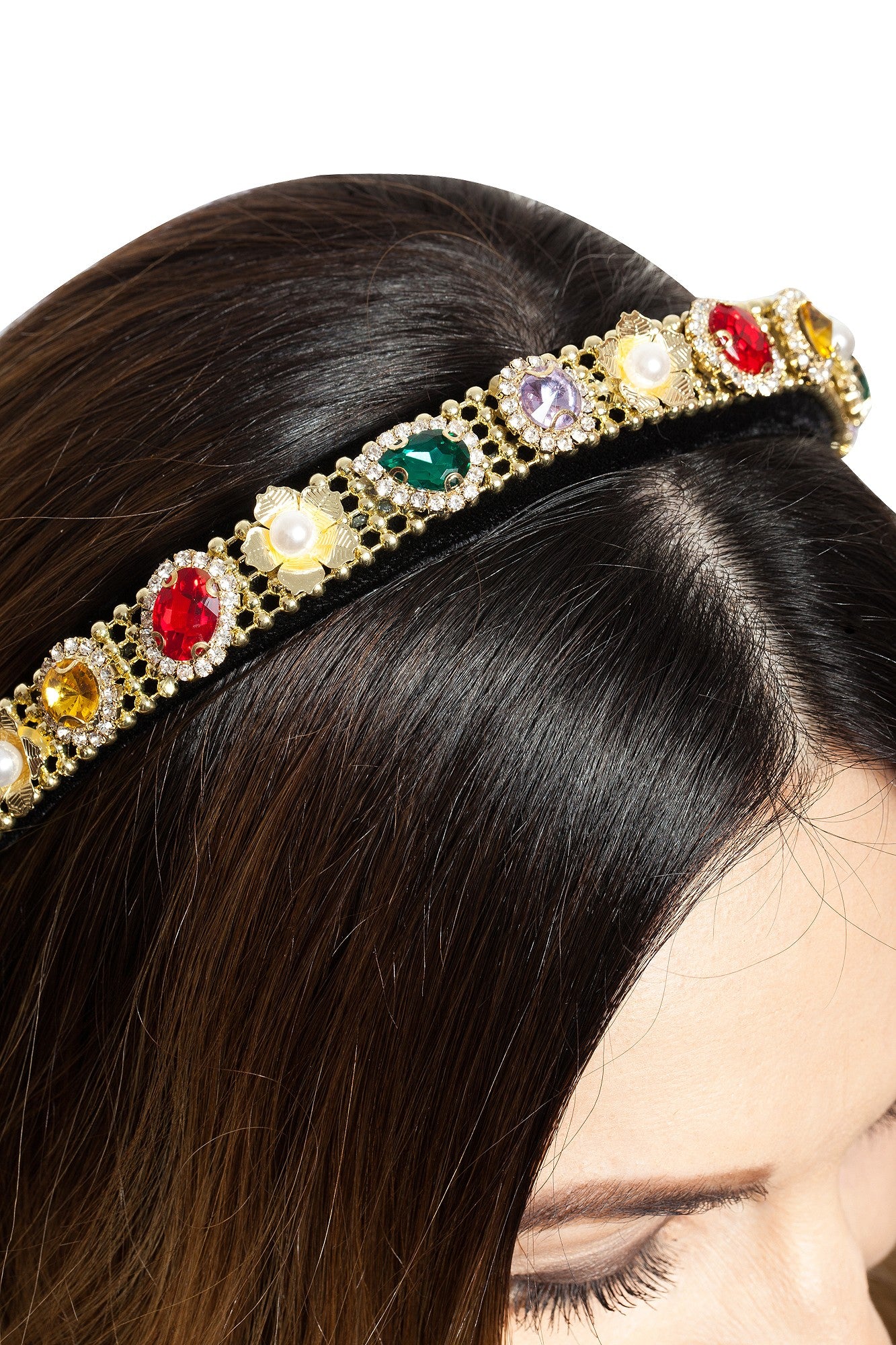 Bentita Aplicatii Plasa Aurie Pietre