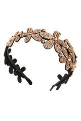 Bentita Ocazie 3 Flori Cristale Auriu