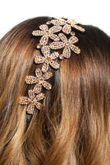 Bentita Ocazie 3 Flori Cristale Auriu