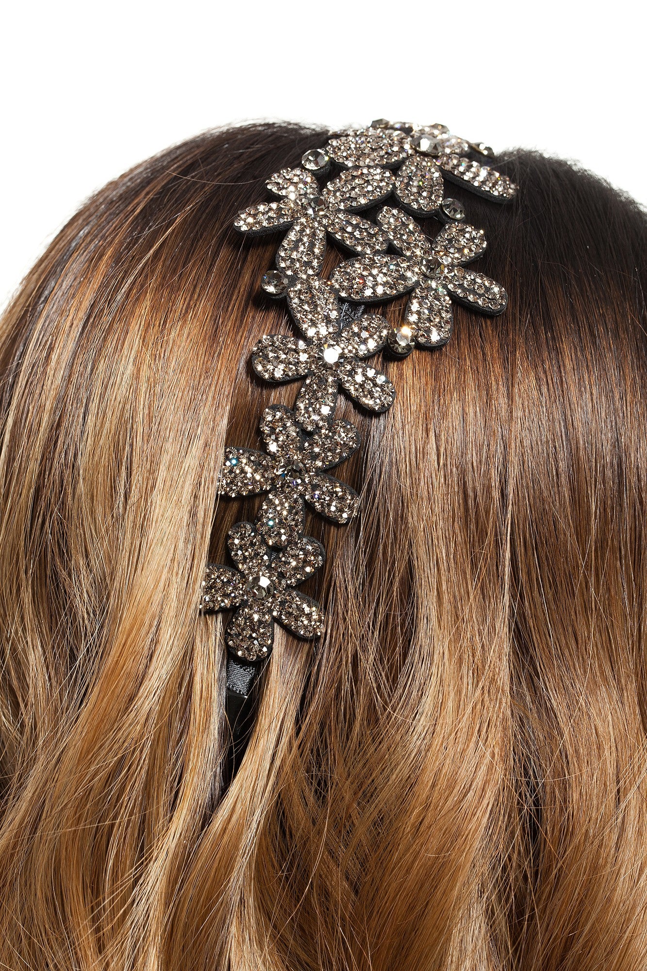 Bentita Ocazie 3 Flori Cristale Gri