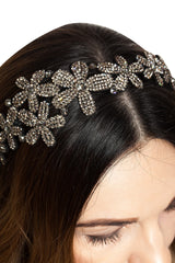 Bentita Ocazie 3 Flori Cristale Gri