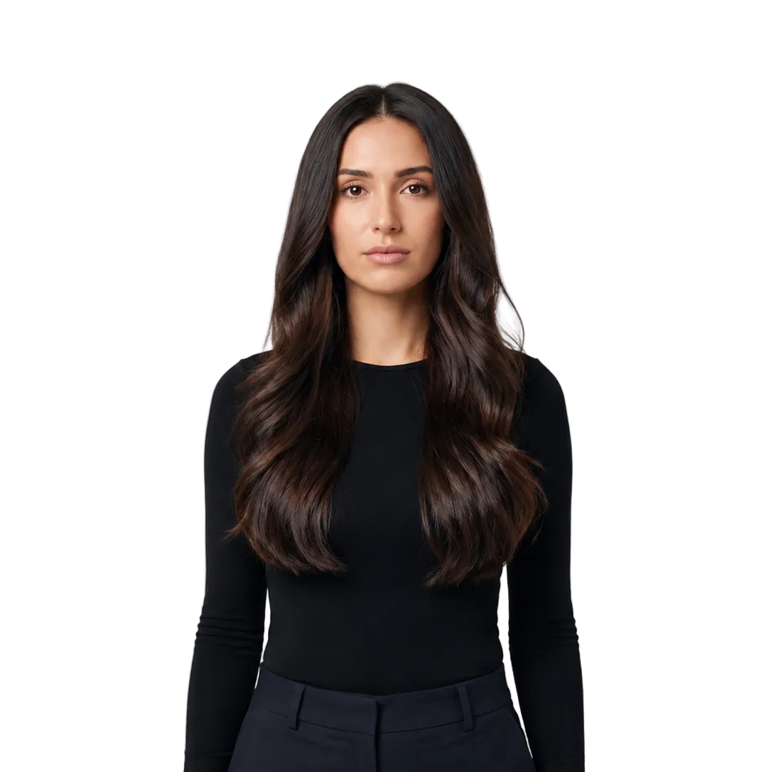 Deluxe Clip-On Extensions Dark Brown