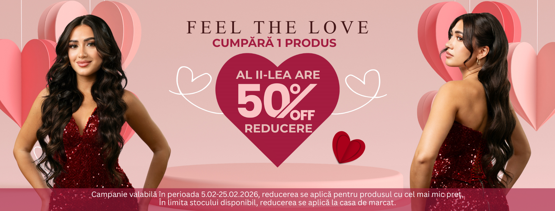 Banner Campanie Valentine's Day / Luna Iubirii