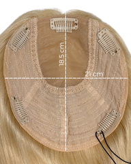MonoTopper Noris Russian Virgin Natural Hair Topper 40 cm Champagne Highlight