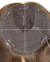 MonoTopper Noris Russian Virgin Natural Chocolate Brown Hairpiece