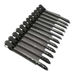 Set of 12 Black Metal Clips