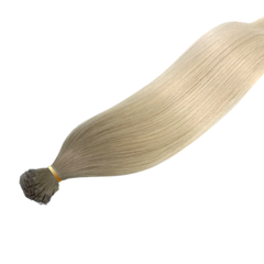 Micro Keratin Extensions Russian Hair Light Ash Blonde Ombre